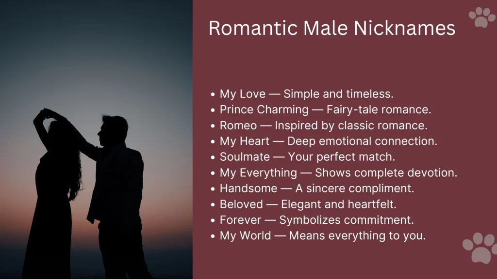 Romantic Male Nicknames