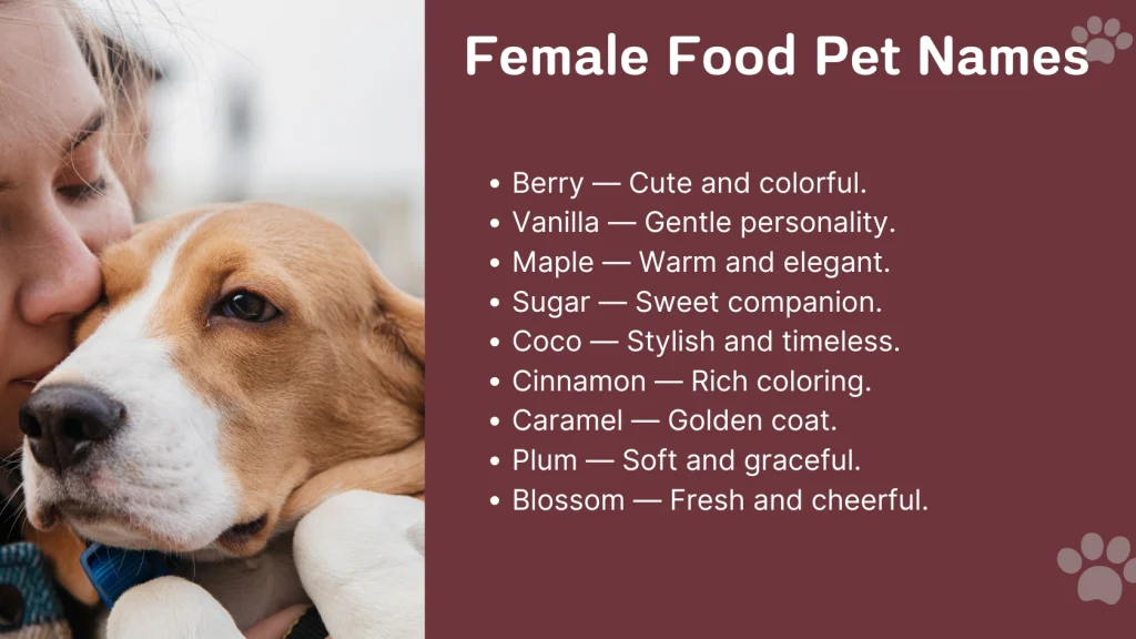 Female Food Pet Names