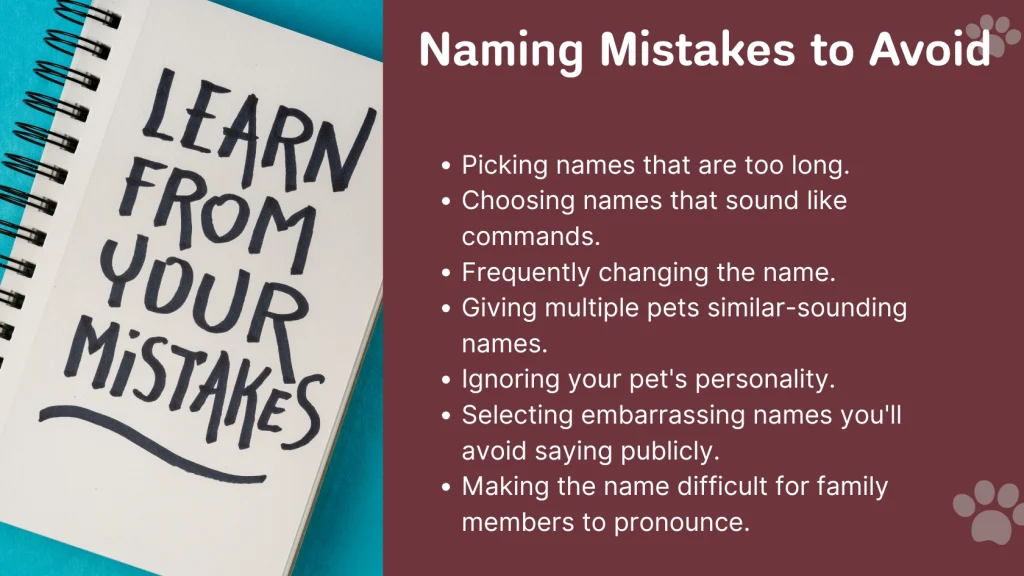 Naming Mistakes to Avoid